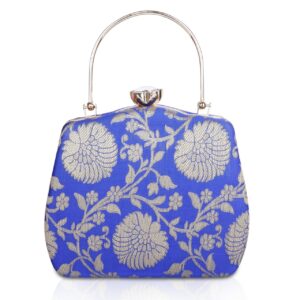 Blue Beautiful Clutch Purse For Woman Party Wedding